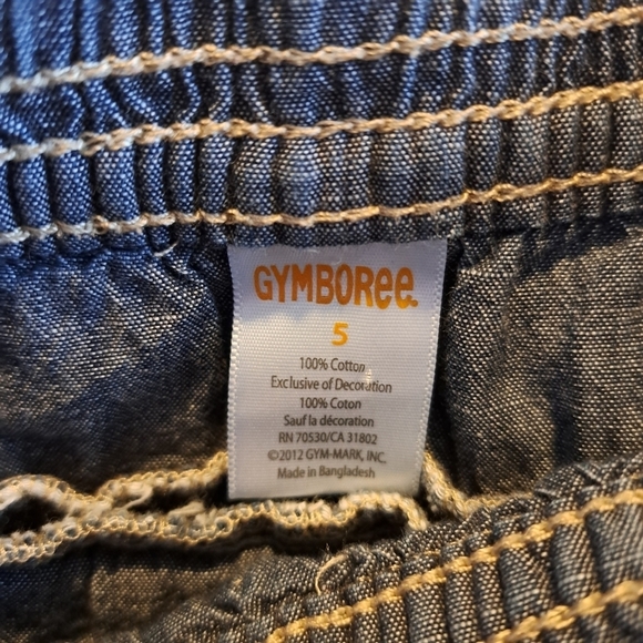 Gymboree girls size 5 4 ruffle chambray skirt - Picture 2 of 4